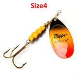 1PC Size0-Size5 Fishing Lure Hook Mepps Spinner Spoon Lures With Mustad Treble Hooks Peche Jig Anzuelos De Pesca