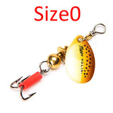 1PC Size0-Size5 Fishing Lure Hook Mepps Spinner Spoon Lures With Mustad Treble Hooks Peche Jig Anzuelos De Pesca