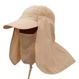 Outdoor Sport Hiking Camping Visor Hat UV Protection Face Neck Cover Fishing Sun Protcet Cap