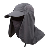 Outdoor Sport Hiking Camping Visor Hat UV Protection Face Neck Cover Fishing Sun Protcet Cap