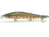 wLure Minnow Crankbait Hard Bait Tight Wobble Slow Sinking Jerkbait Lifelike RealSkin Painting  Fishing Lure HM262S