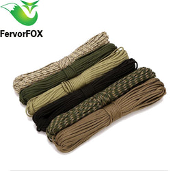 100 colors Paracord 550 10Meter Paracord Rope Type III 7 Stand Parachute Cord Outdoor Camping Survival Rope Wholesale