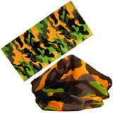 21 Style camouflage Polyester Scarves Outdoor Sports Bandanas Camping Headwear Hiking  Washouts Hunting Headwear Magic Scarves