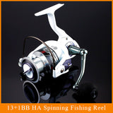 Fishing Spinning Reel 12+1 Bearing Balls Spinning reel Super Strong fishing reel 5.5:1 Carp Fishing Spinner For Fishing
