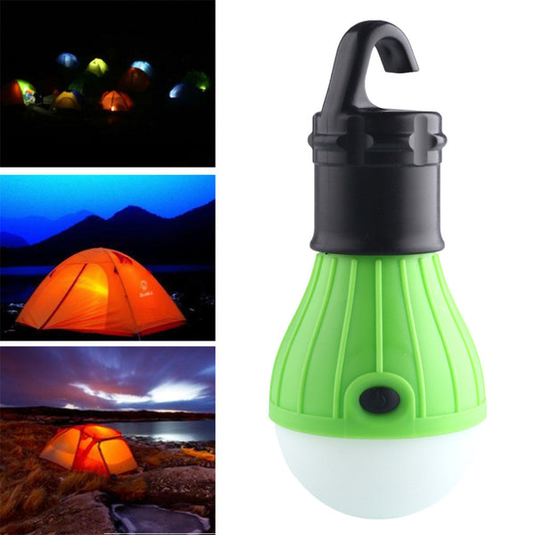 Soft Light Outdoor Hanging 3 Light Outdoor Camping Tent Lantern Bulb Fishing Light Bulb Lamp White Light free shipping