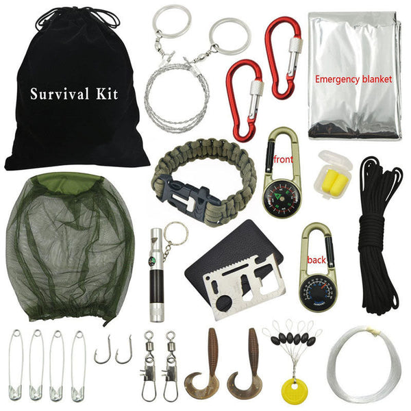 NEW Safurance Outdoor Camping Travel Hiking Survival Tools Set Kit Multifunction Outdoor Sport Mountain Cycling Hiking Safety