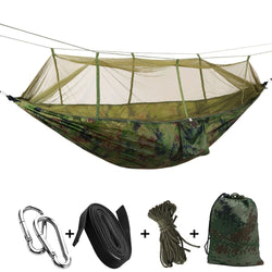 Ultralight Outdoor Camping Hunting Mosquito Net Parachute Hammock 2 Person Flyknit Hamaca Garden Hamak Hanging Bed Leisure Hamac