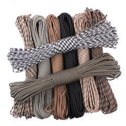Paracord 550 Paracord Parachute Cord Lanyard Rope Mil Spec Type III 7Strand 100FT Climbing Camping survival equipment